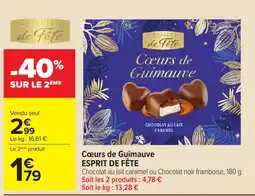 Carrefour Market ESPRIT DE FÊTE Cœurs de Guimauve offre