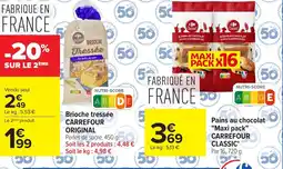 Carrefour Market Carrefour Brioche tressée offre