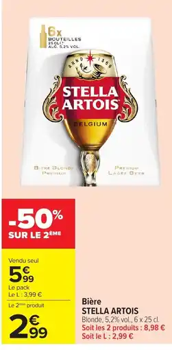 Carrefour Market STELLA ARTOIS offre