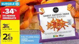 Carrefour STRONG ROOTS Frites de patate douce offre
