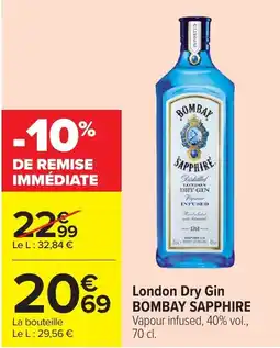 Carrefour Market BOMBAY SAPPHIRE London Dry Gin offre