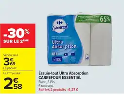 Carrefour Market Essential Essuie-tout Ultra Absorption offre