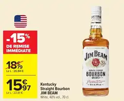 Carrefour JIM BEAM Kentucky Straight Bourbon offre