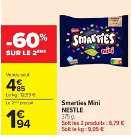 Carrefour Smarties Mini NESTLE offre