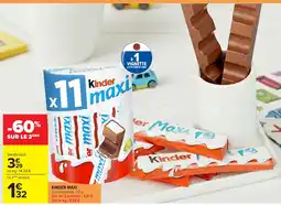 Carrefour Kinder Maxi offre