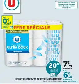 Hyper U U Papier toilette Ultra doux offre