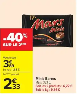 Carrefour Mars Minis offre