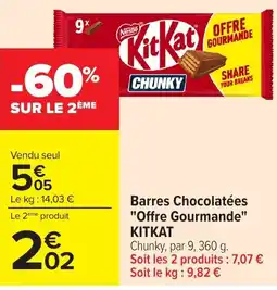 Carrefour KitKat Chunky offre