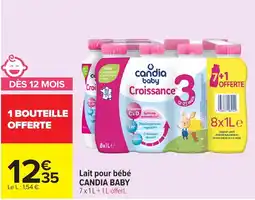 Carrefour CANDIA BABY Lait pour bébé offre