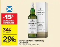 Carrefour LAPHROAIG Islay Single Malt Scotch Whisky offre