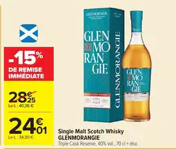 Carrefour GLENMORANGIE Single Malt Scotch Whisky offre