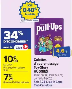 Carrefour HUGGIES Pull-Ups offre