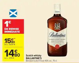 Carrefour Ballantine's Scotch whisky offre