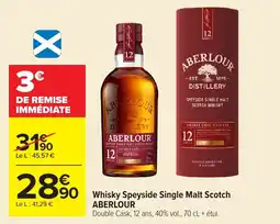 Carrefour Aberlour Whisky Speyside Single Malt Scotch offre