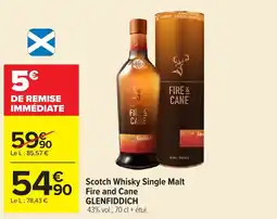 Carrefour GLENFIDDICH Fire and Cane offre