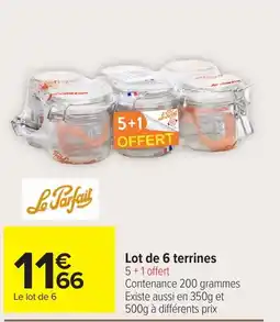 Carrefour Le Parfait terrines offre