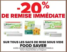 Carrefour Foodsaver sur tous les sacs de mise sous vide offre