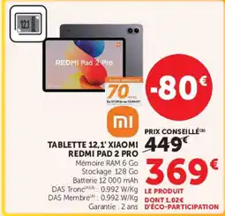 Hyper U XIAOMI REDMI PAD 2 PRO offre
