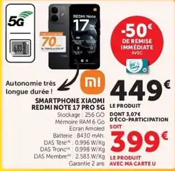 Hyper U XIAOMI REDMI NOTE 17 PRO 5G offre