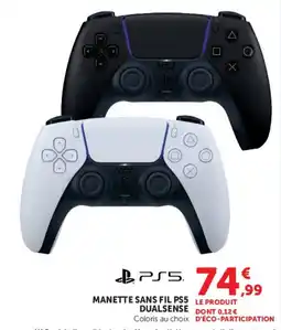 Hyper U PS5 MANETTE SANS FIL DUALSENSE offre