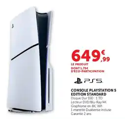 Hyper U PS5 CONSOLE PLAYSTATION 5 EDITION STANDARD offre