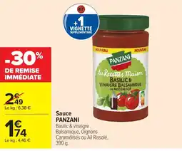Carrefour PANZANI Sauce offre