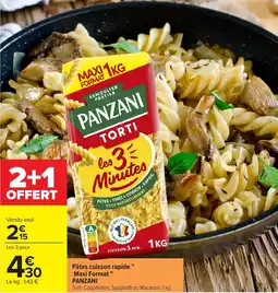 Carrefour PANZANI Torti offre