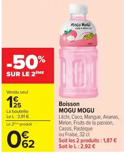 Carrefour MOGU MOGU Boisson offre