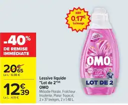 Carrefour OMO Lessive liquide offre