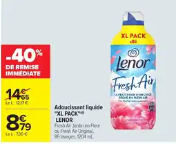 Carrefour Lenor Adoucissant liquide offre