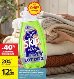 Carrefour SKIP Lessive liquide offre