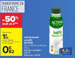Carrefour ACTIVIA kéfir offre
