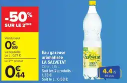 Carrefour La Salvetat Eau gazeuse aromatisée offre