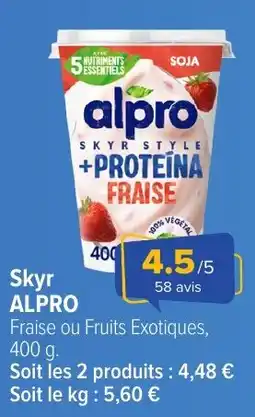 Carrefour ALPRO Skyr offre