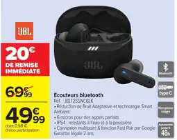 Carrefour JBL Ecouteurs bluetooth offre