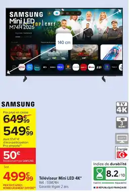 Carrefour SAMSUNG Téléviseur Mini LED 4K offre