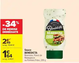 Carrefour Bénédicte Sauce Béarnaise offre