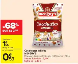Carrefour Menguy's Cacahuètes Pimentées offre