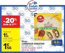 Carrefour Sensation Wraps offre