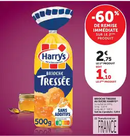 Super U Harrys brioches tressee au sucre offre