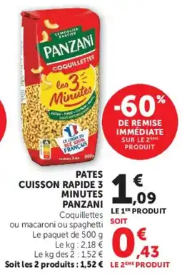 Super U PANZANI Coquillettes offre