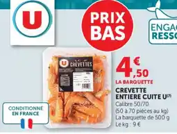 Super U U Crevettes offre