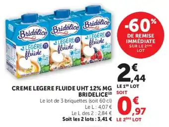 Bridelice Creme Legere Fluide UHT 12% MG