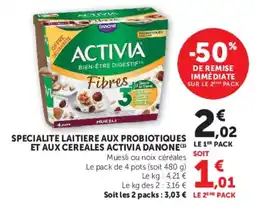Super U ACTIVIA MUESLI offre