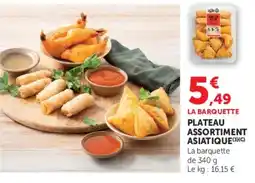 Super U LA BARQUETTE PLATEAU ASSORTIMENT ASIATIQUE offre