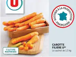 Super U CAROTTE FILIERE U offre