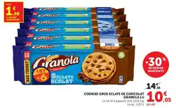 Hyper U Granola Cookies gros éclats de chocolat offre