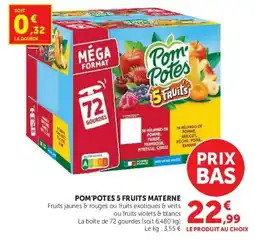 Hyper U Pom'Potes 5 Fruits offre