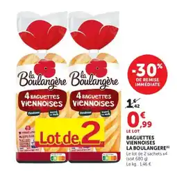 Hyper U La Boulangère Baguettes viennoises offre