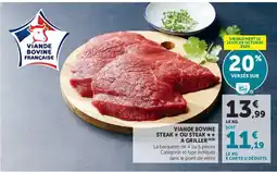 Hyper U Viande Bovine Steak offre